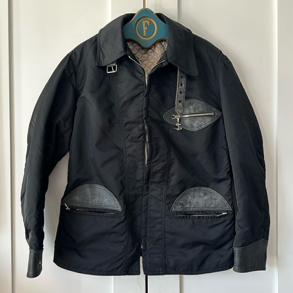 Joslyn Clarke moto jacket with Leather Accents - M